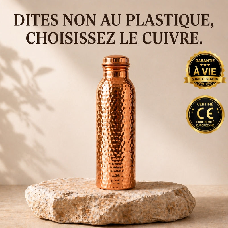 Gourde en Cuivre – Selvori™ | L’Eau Purifiée Naturellement, Sans Plastique