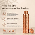 Gourde en Cuivre – Selvori™ | L’Eau Purifiée Naturellement, Sans Plastique